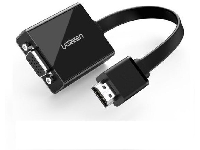 محول HDMI إلى VGA من UGREEN بطول 25 سم (أسود)