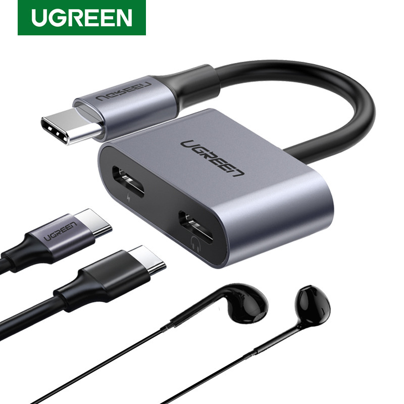 محول UGREEN USB-C واحد-اثنين CM232