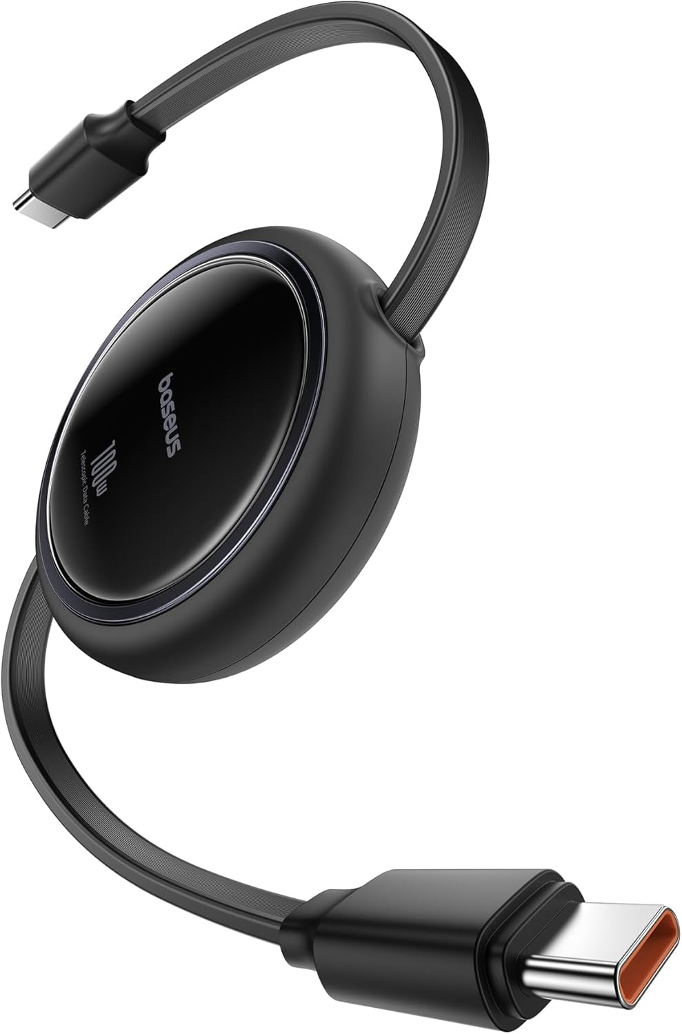 بيسوس كيبل Bright Mirror 2 في 1 USB-C إلى C+C 1م للشحن السريع 100W