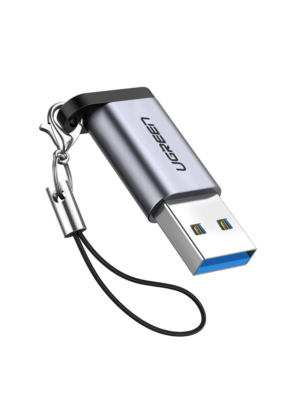 محول UGREEN USB-A 3.0 إلى USB-C (رمادي)
