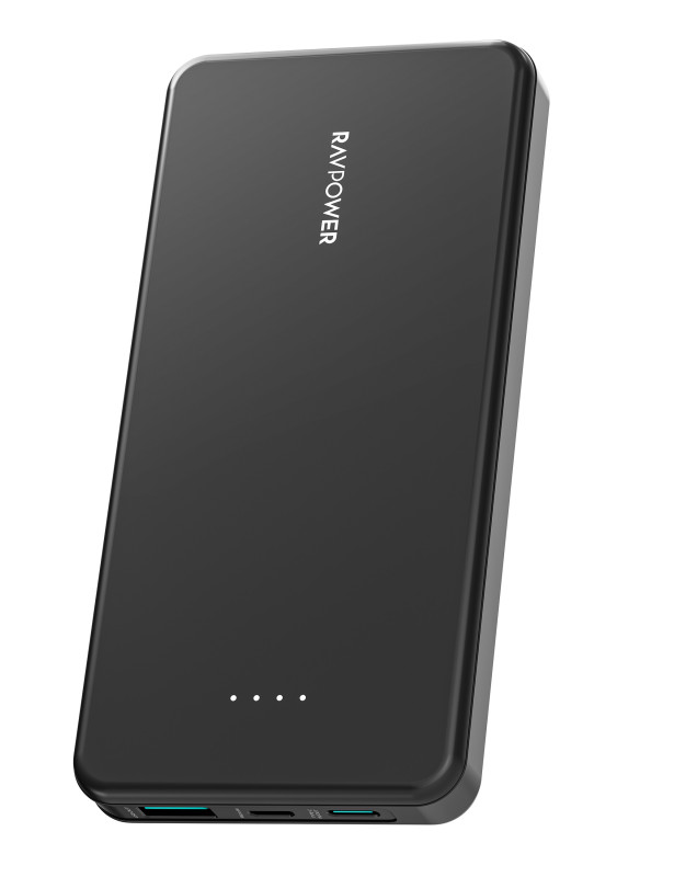 بوربنك RAVPower RP-PB1215 PD Pioneer 10000mAh 15W 3 منافذ أسود
